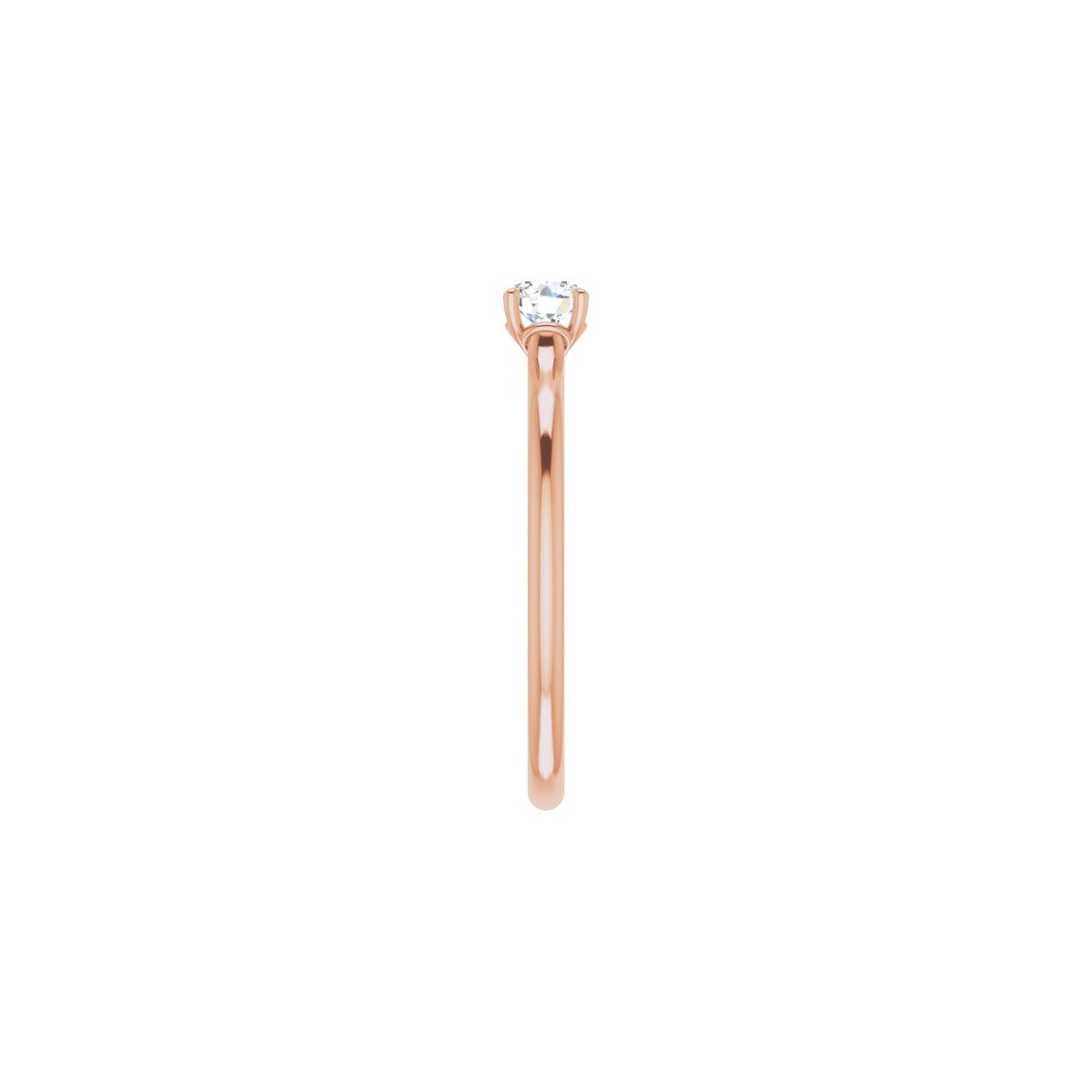Round Solitaire Engagement Ring Mounting - gallery - Series 123060