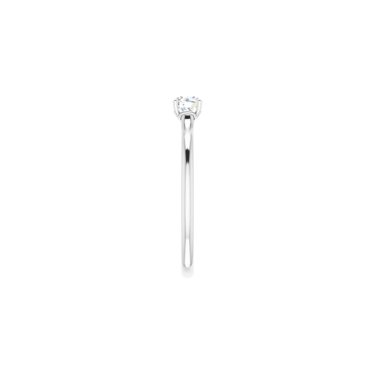 Round Solitaire Engagement Ring Mounting - gallery - Series 123060