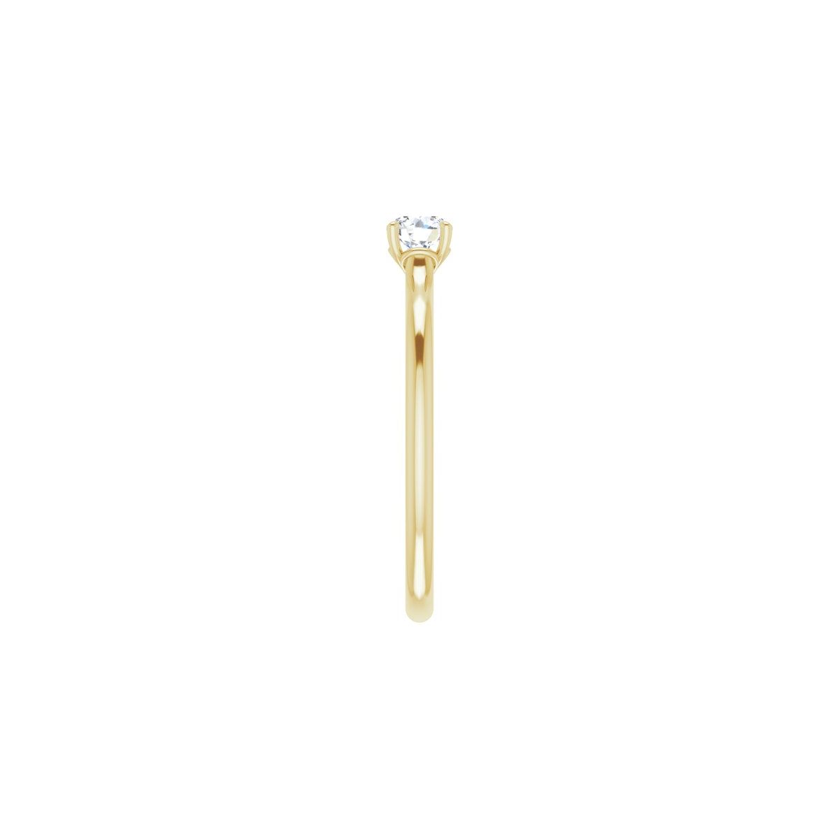 Round Solitaire Engagement Ring Mounting - gallery - Series 123060