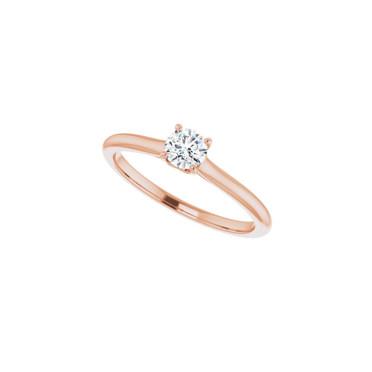 Round Solitaire Engagement Ring Mounting - gallery - Series 123060