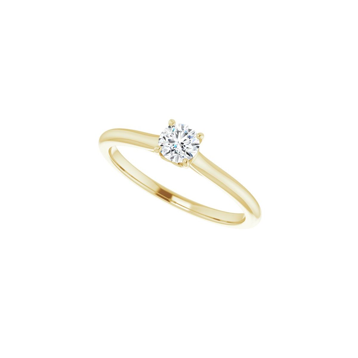 Round Solitaire Engagement Ring Mounting - gallery - Series 123060