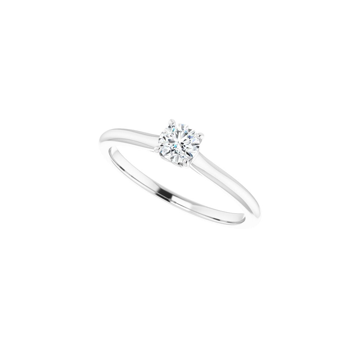 Round Solitaire Engagement Ring Mounting - gallery - Series 123060
