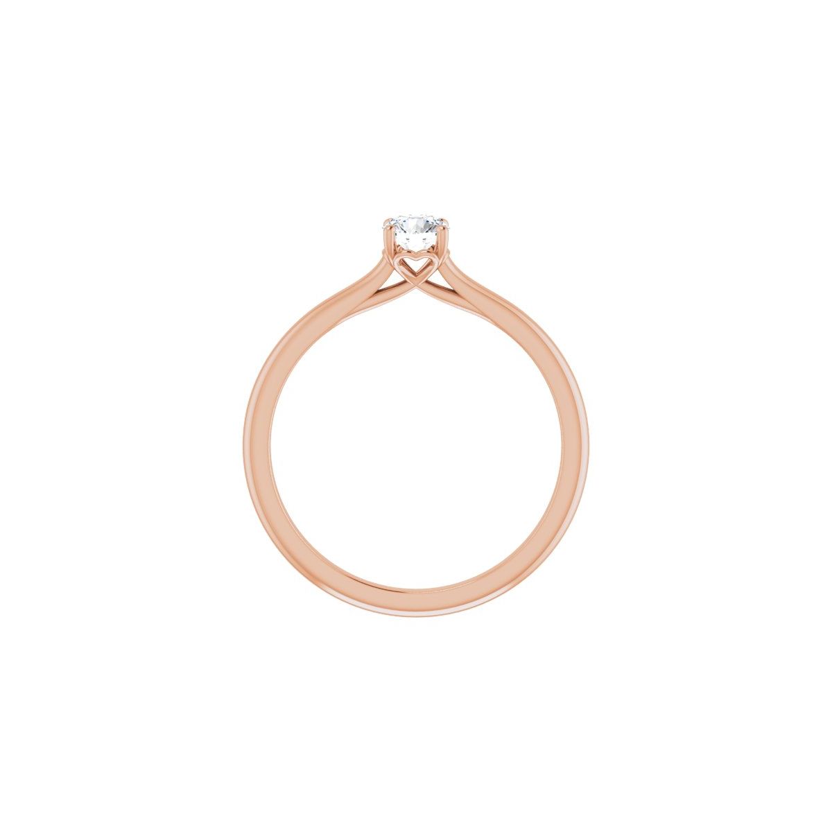 Round Solitaire Engagement Ring Mounting - gallery - Series 123060