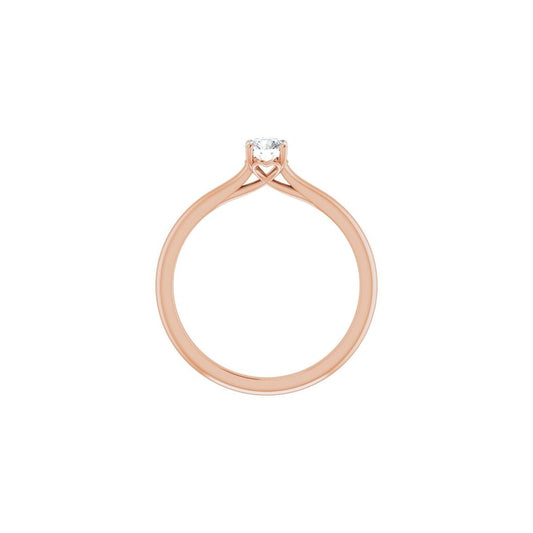 Round Solitaire Engagement Ring Mounting - gallery - Series 123060