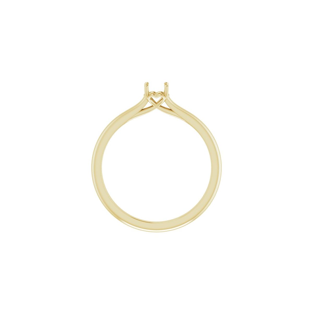 Round Solitaire Engagement Ring Mounting - gallery - Series 123060