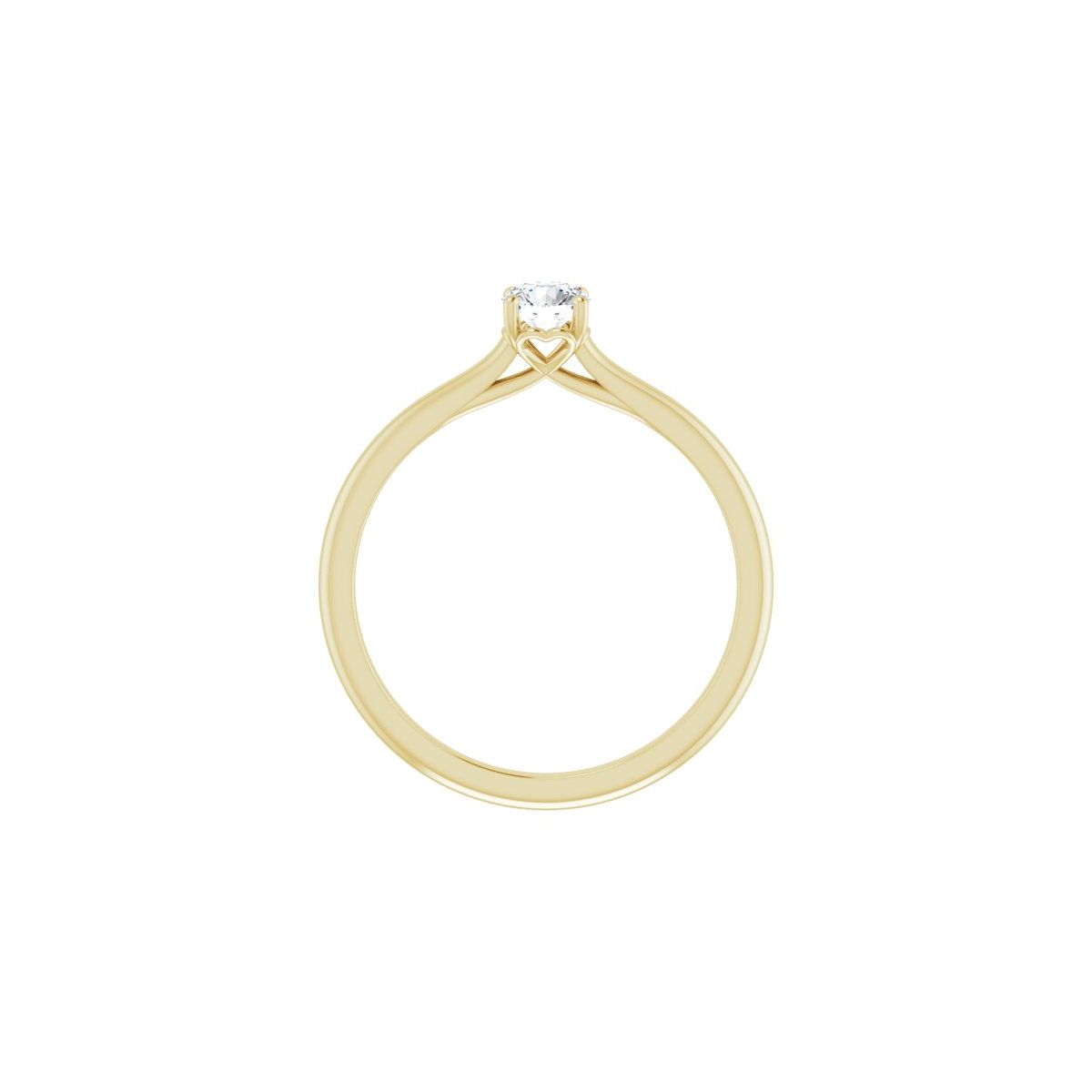 Round Solitaire Engagement Ring Mounting - gallery - Series 123060