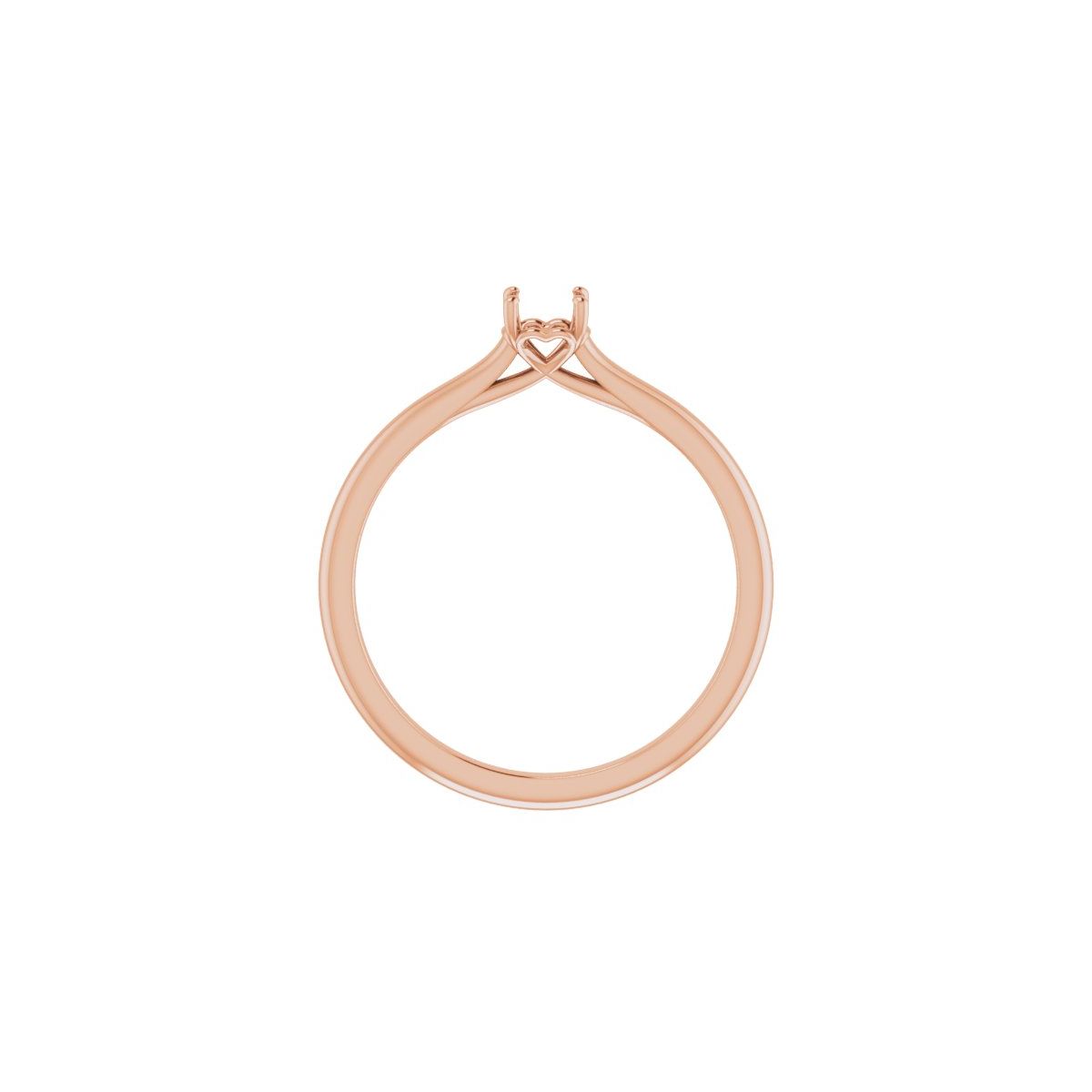 Round Solitaire Engagement Ring Mounting - gallery - Series 123060