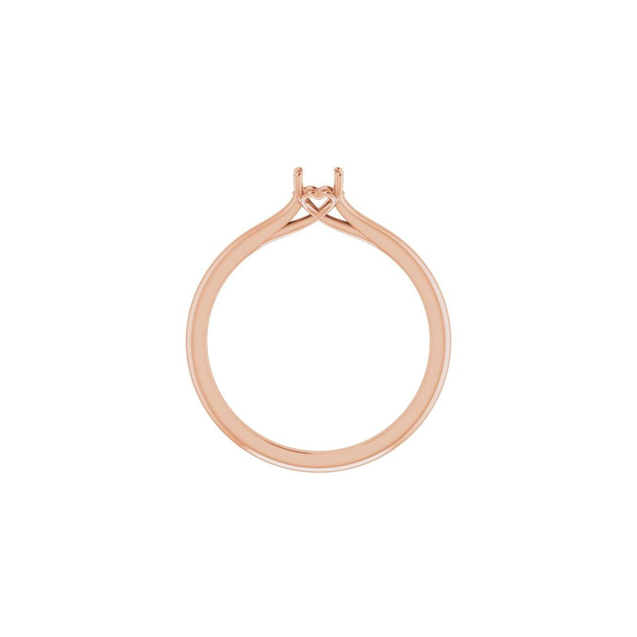 Round Solitaire Engagement Ring Mounting - gallery - Series 123060