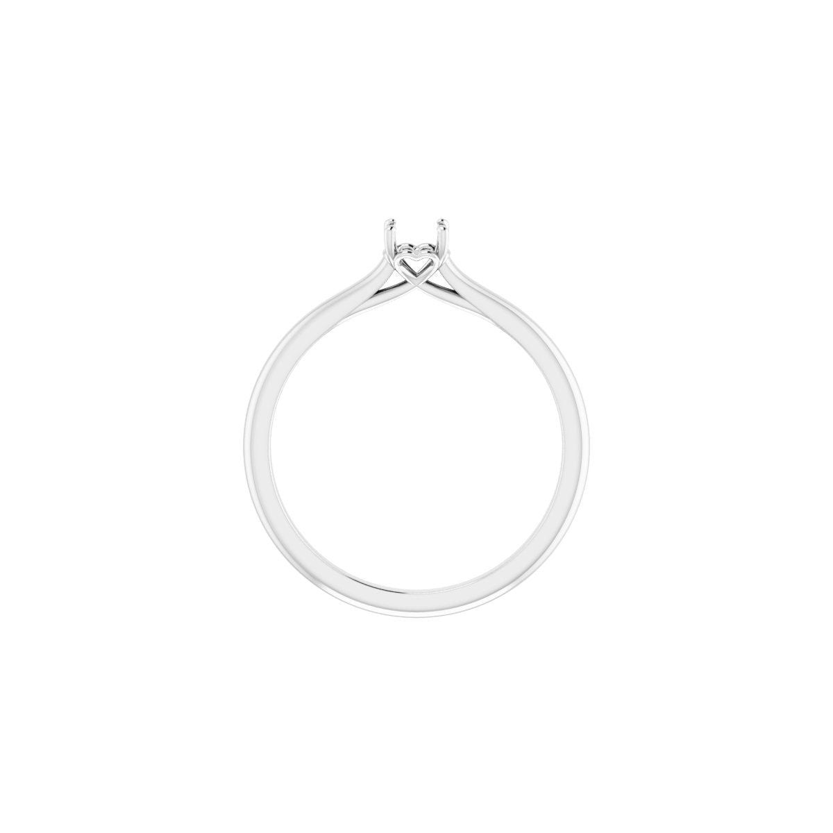 Round Solitaire Engagement Ring Mounting - gallery - Series 123060