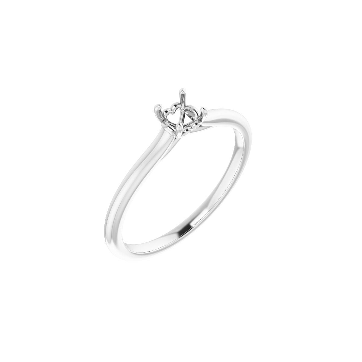 Round Solitaire Engagement Ring Mounting - gallery - Series 123060