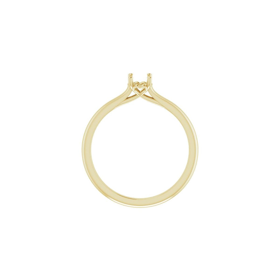 Oval Solitaire Engagement Ring Mounting - gallery - Series 123060