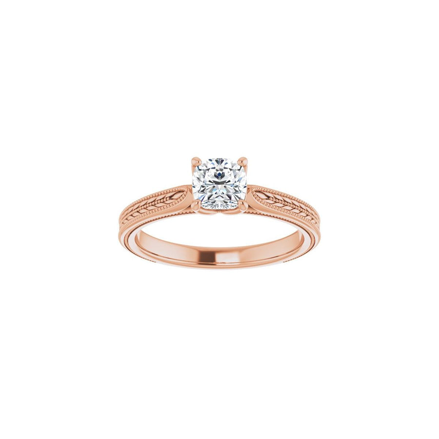 Cushion Solitaire Engagement Ring Mounting - gallery - Series 123043