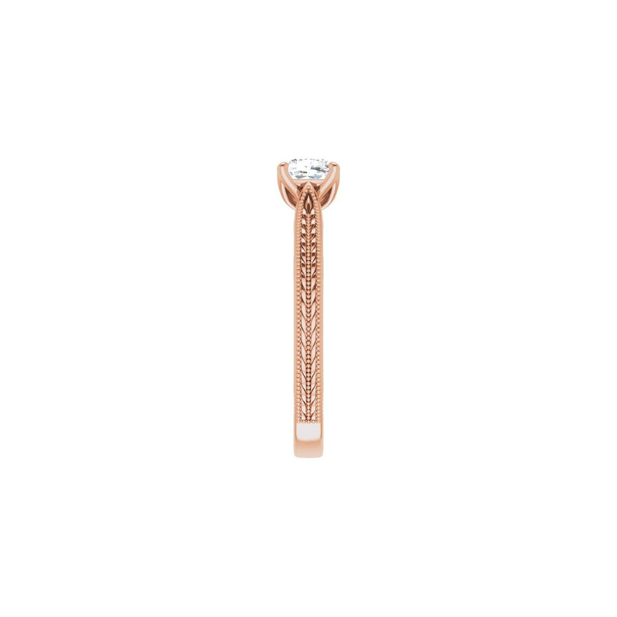 Cushion Solitaire Engagement Ring Mounting - gallery - Series 123043