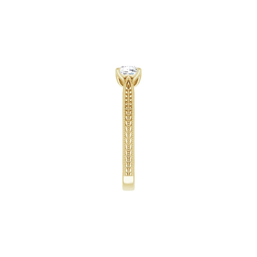 Cushion Solitaire Engagement Ring Mounting - gallery - Series 123043