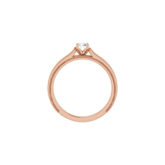 Round Solitaire Engagement Ring Mounting - gallery - Series 123043