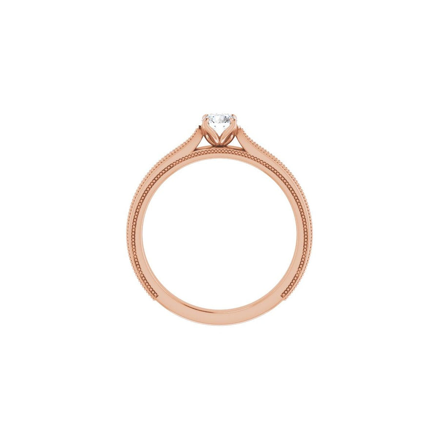 Round Solitaire Engagement Ring Mounting - gallery - Series 123043