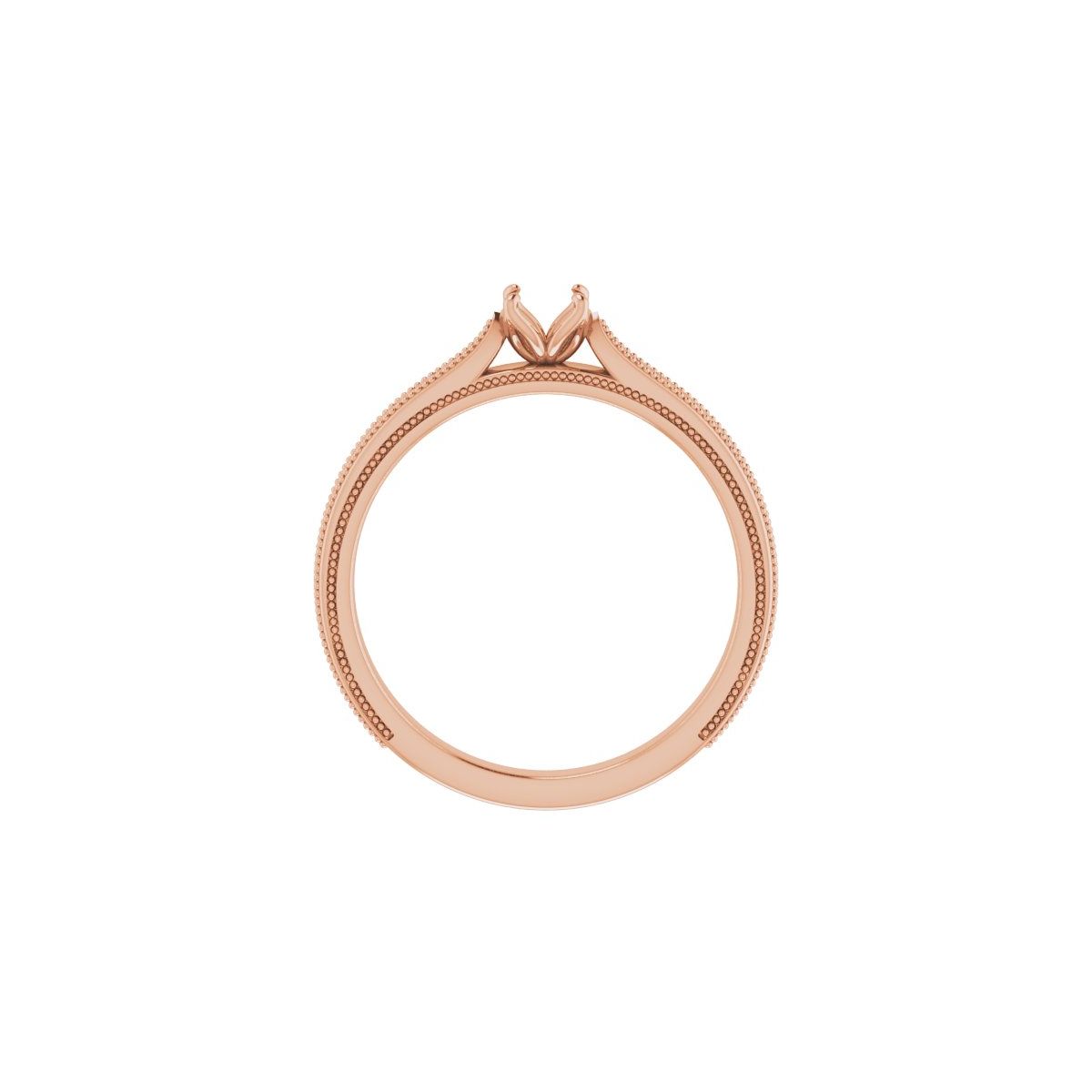 Round Solitaire Engagement Ring Mounting - gallery - Series 123043