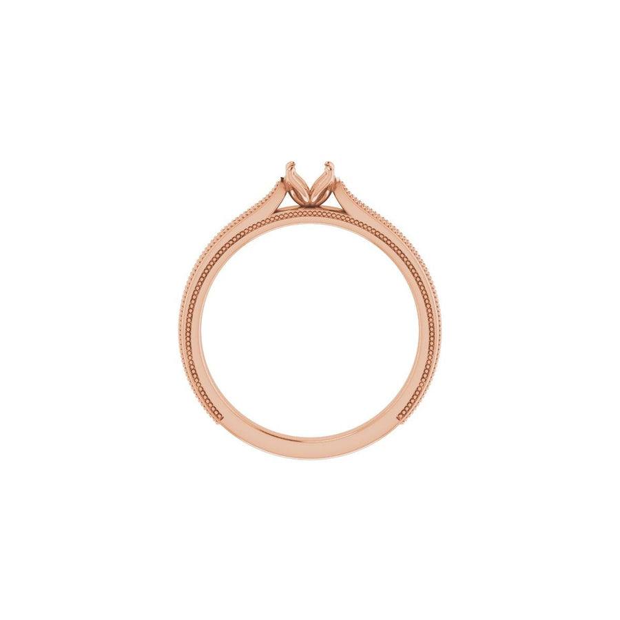 Round Solitaire Engagement Ring Mounting - gallery - Series 123043