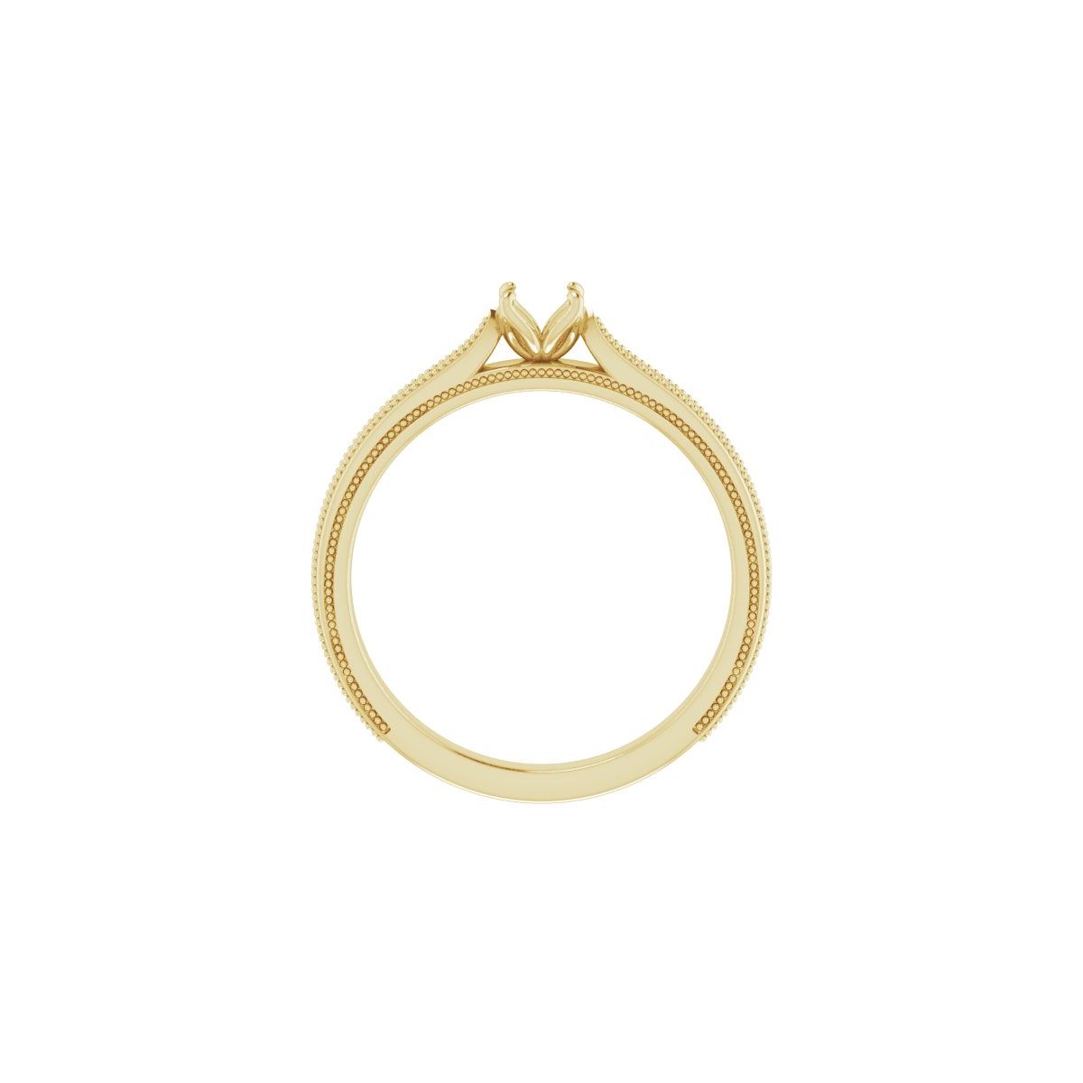 Round Solitaire Engagement Ring Mounting - gallery - Series 123043