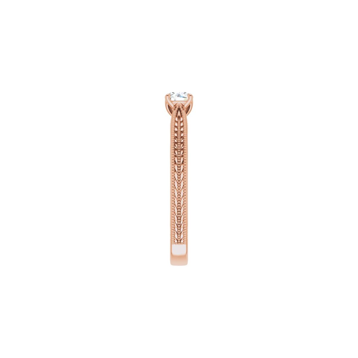 Round Solitaire Engagement Ring Mounting - gallery - Series 123043