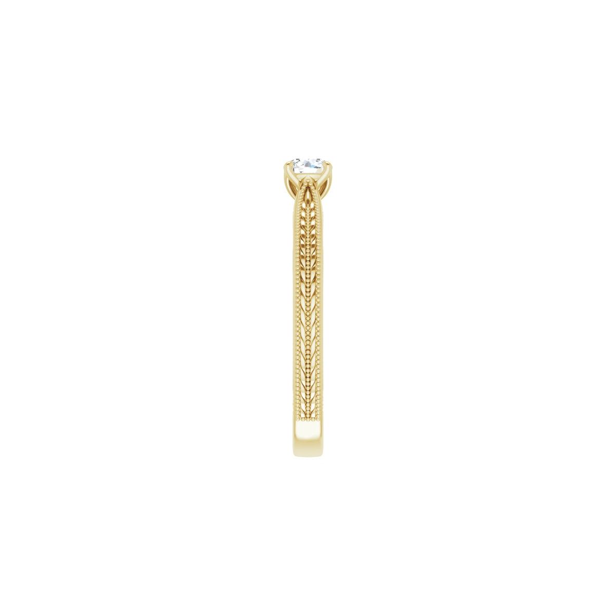 Round Solitaire Engagement Ring Mounting - gallery - Series 123043