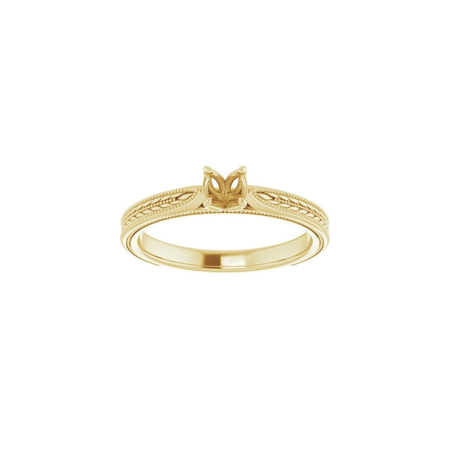 Round Solitaire Engagement Ring Mounting - gallery - Series 123043