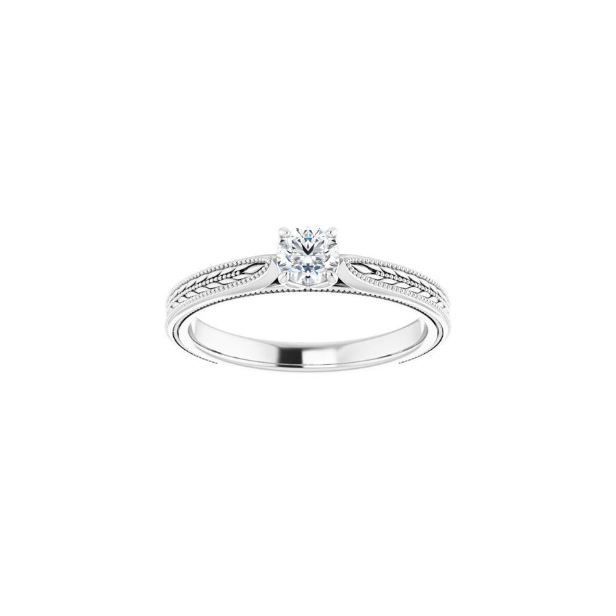 Round Solitaire Engagement Ring Mounting - gallery - Series 123043
