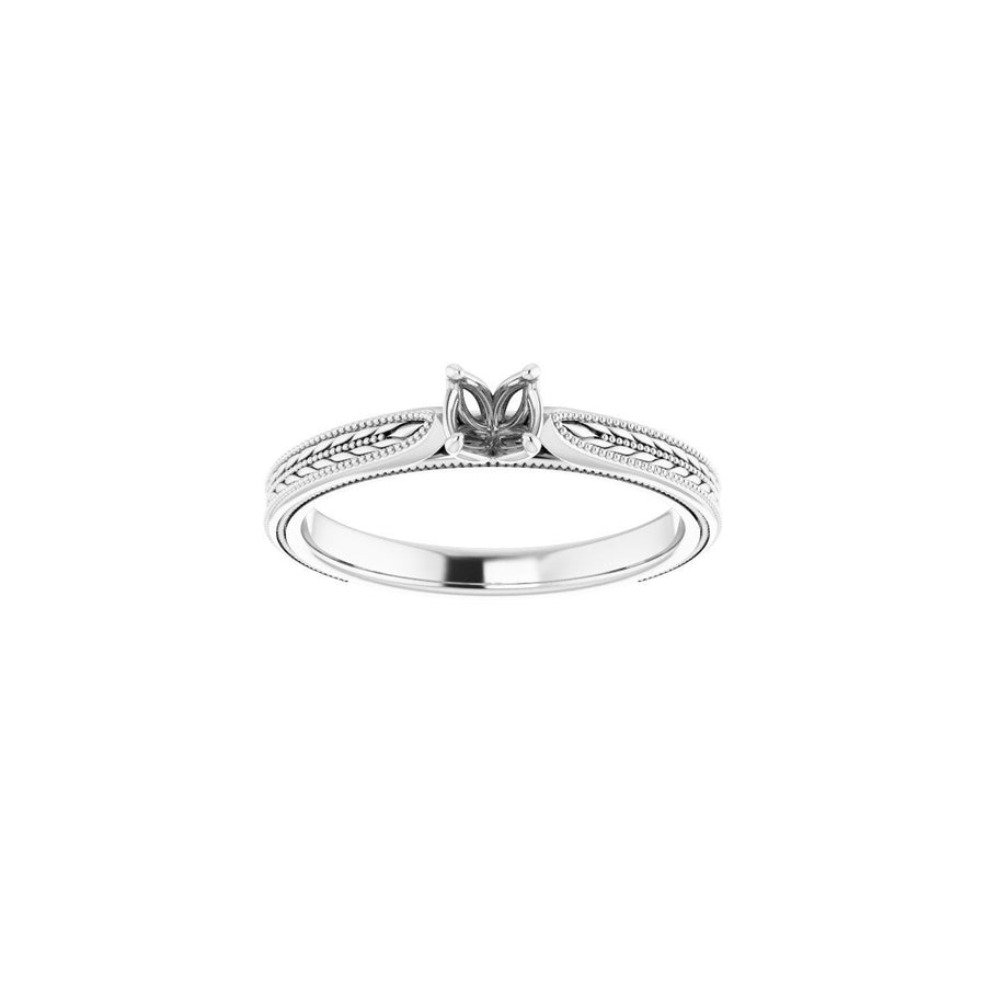 Round Solitaire Engagement Ring Mounting - gallery - Series 123043