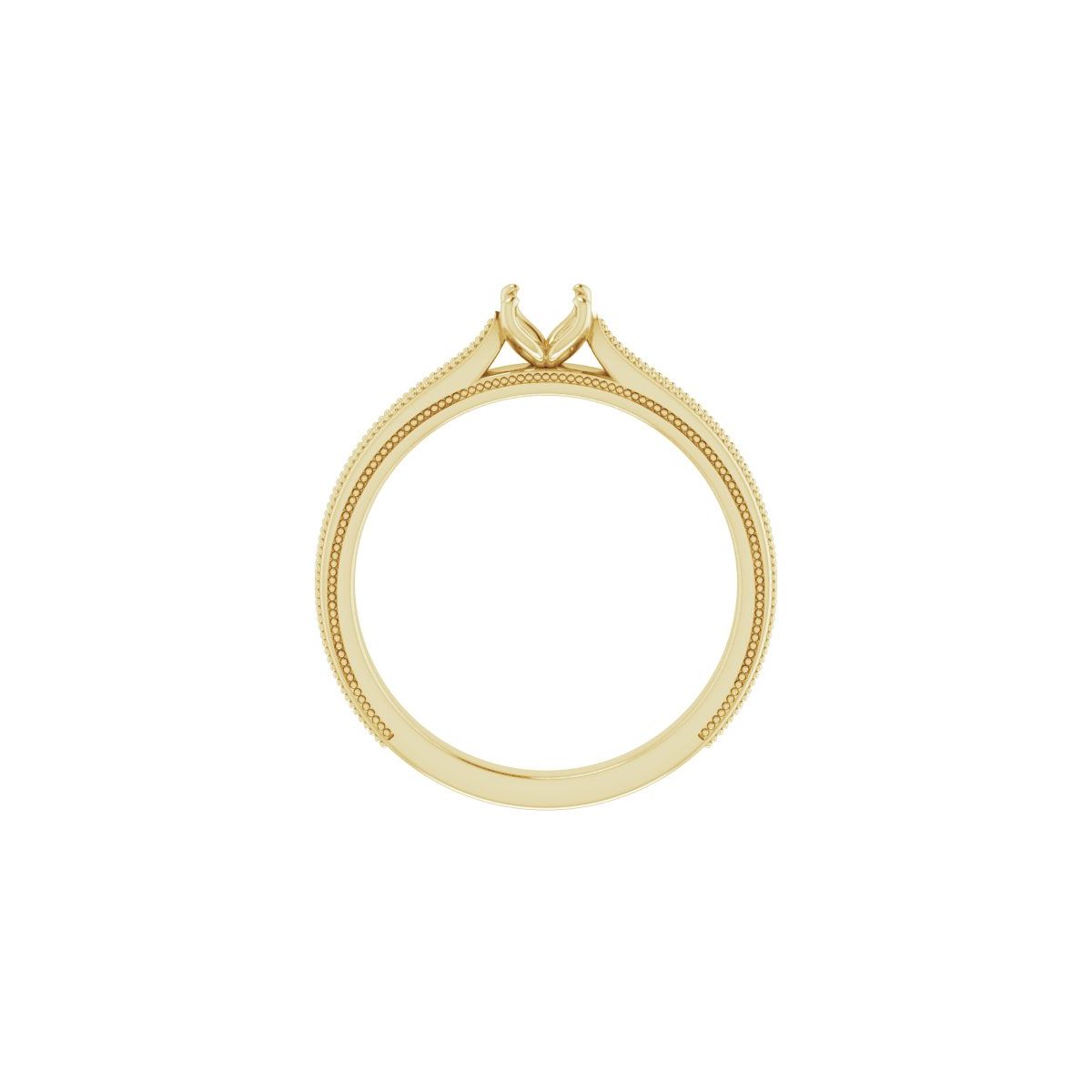 Oval Solitaire Engagement Ring Mounting - gallery - Series 123043