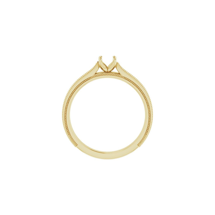 Oval Solitaire Engagement Ring Mounting - gallery - Series 123043