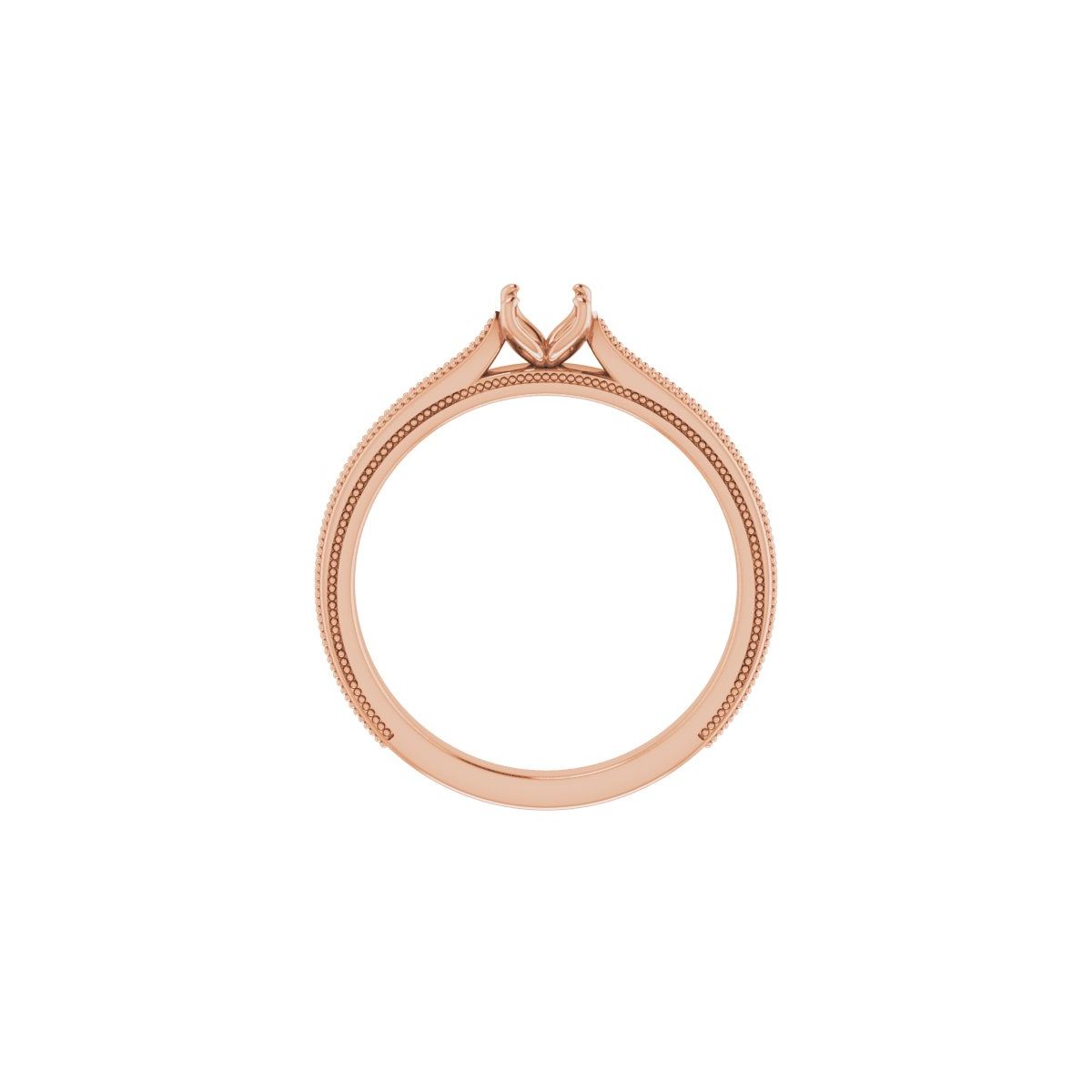 Oval Solitaire Engagement Ring Mounting - gallery - Series 123043