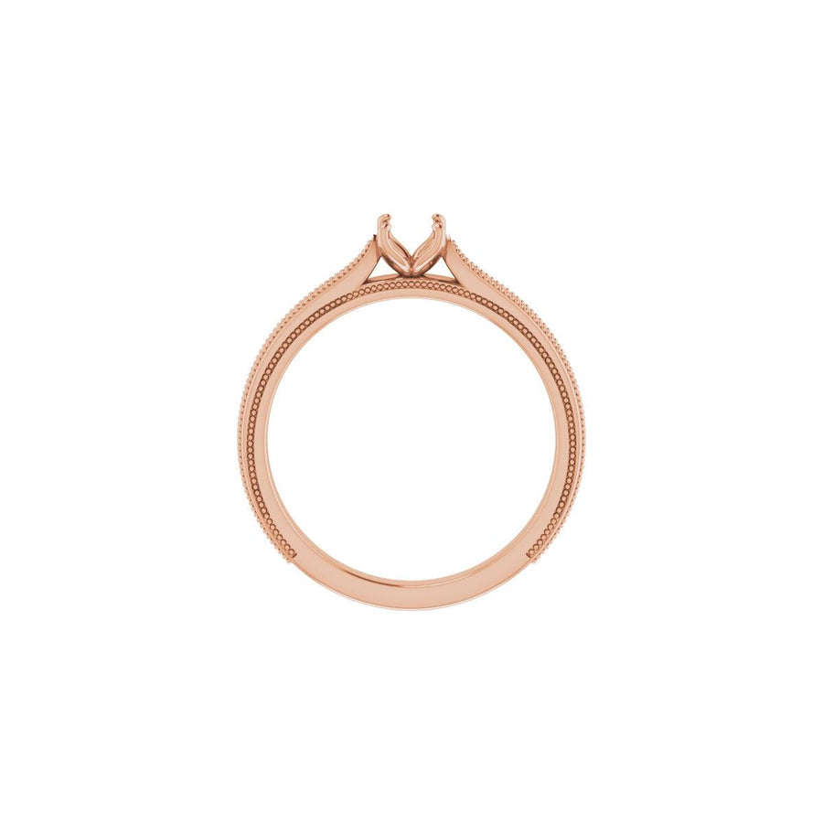 Oval Solitaire Engagement Ring Mounting - gallery - Series 123043