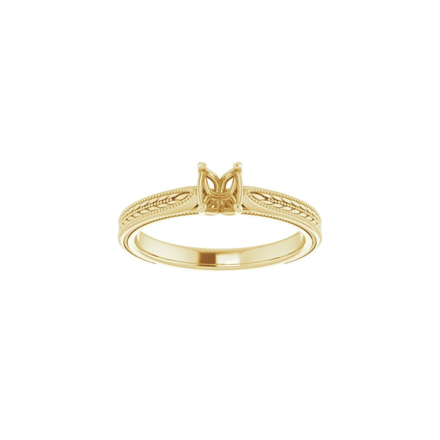 Oval Solitaire Engagement Ring Mounting - gallery - Series 123043