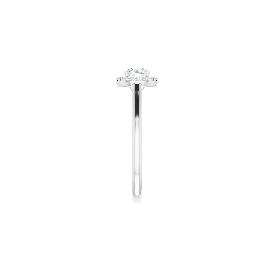 Round Halo-Style Engagement Ring Semi-Mount - gallery - Series 123082