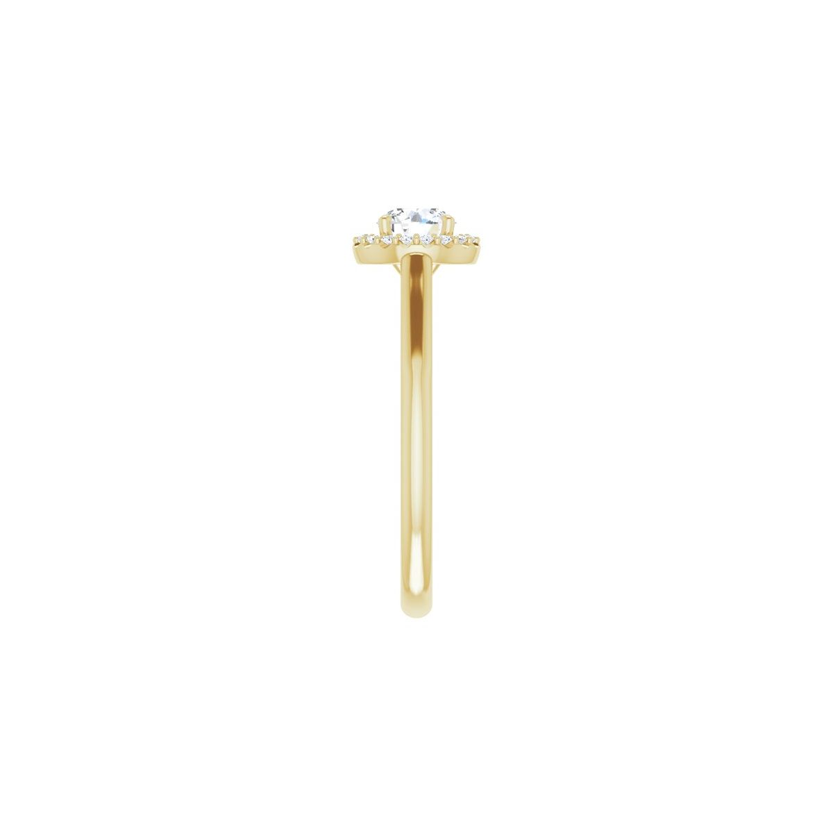 Round Halo-Style Engagement Ring Semi-Mount - gallery - Series 123082