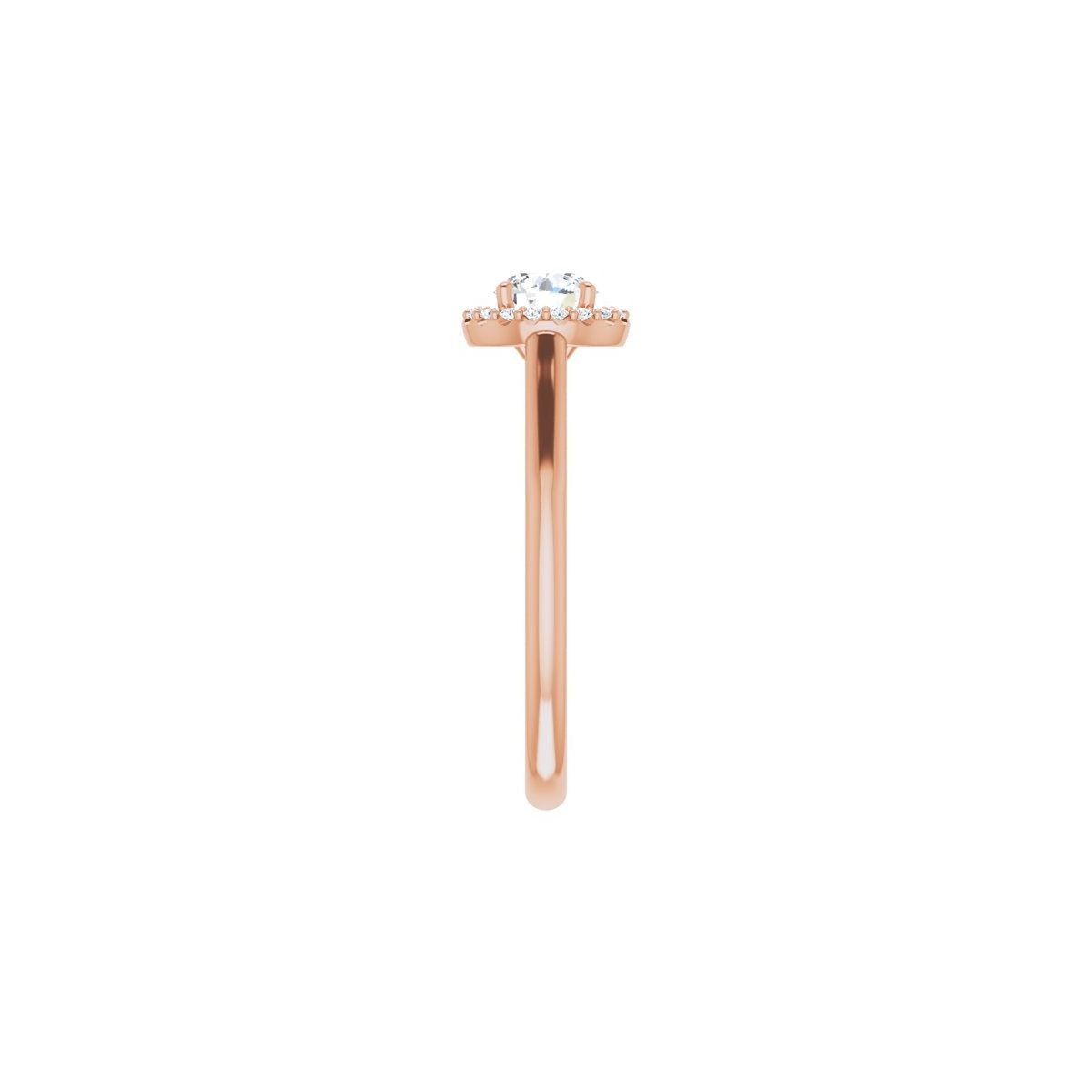 Round Halo-Style Engagement Ring Semi-Mount - gallery - Series 123082
