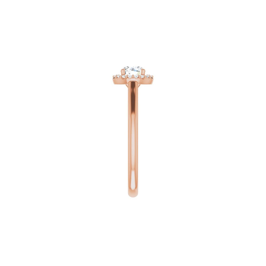 Round Halo-Style Engagement Ring Semi-Mount - gallery - Series 123082