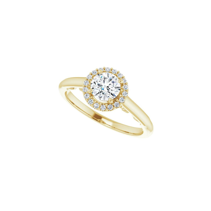 Round Halo-Style Engagement Ring Semi-Mount - gallery - Series 123082