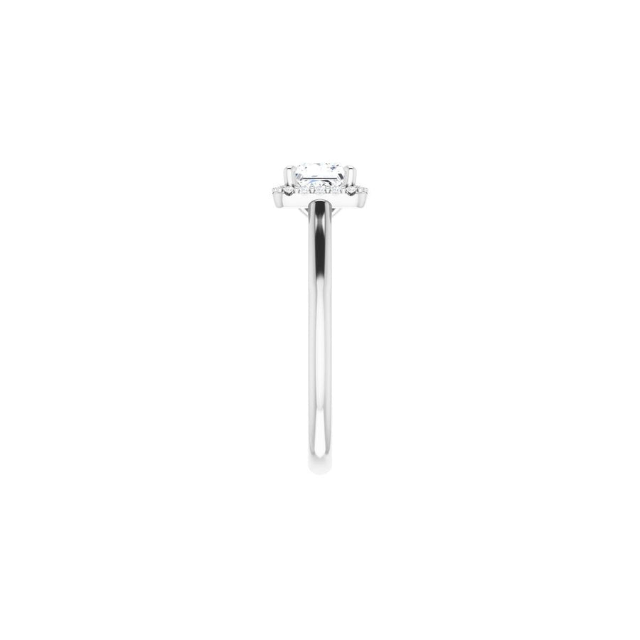 Square Halo-Style Engagement Ring Semi-Mount - gallery - Series 123082