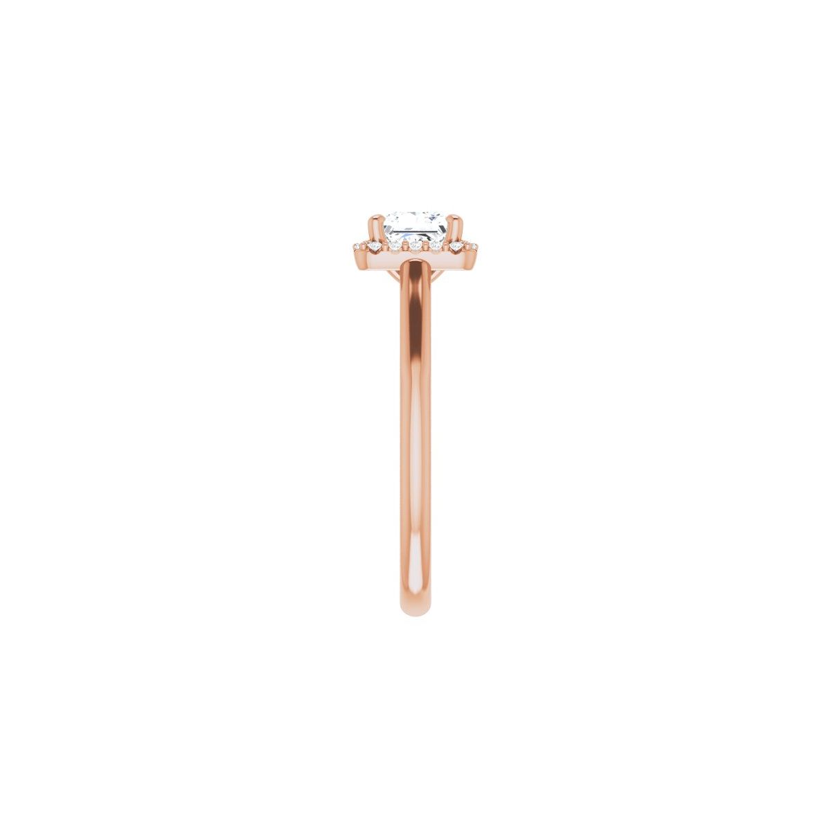 Square Halo-Style Engagement Ring Semi-Mount - gallery - Series 123082