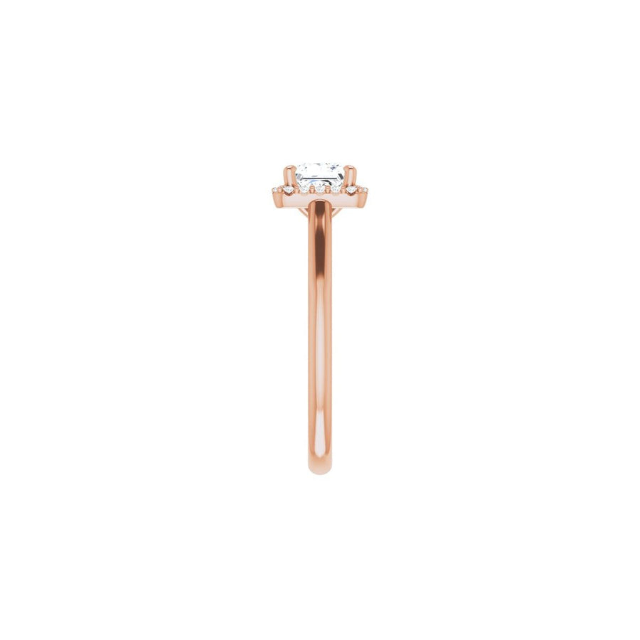 Square Halo-Style Engagement Ring Semi-Mount - gallery - Series 123082