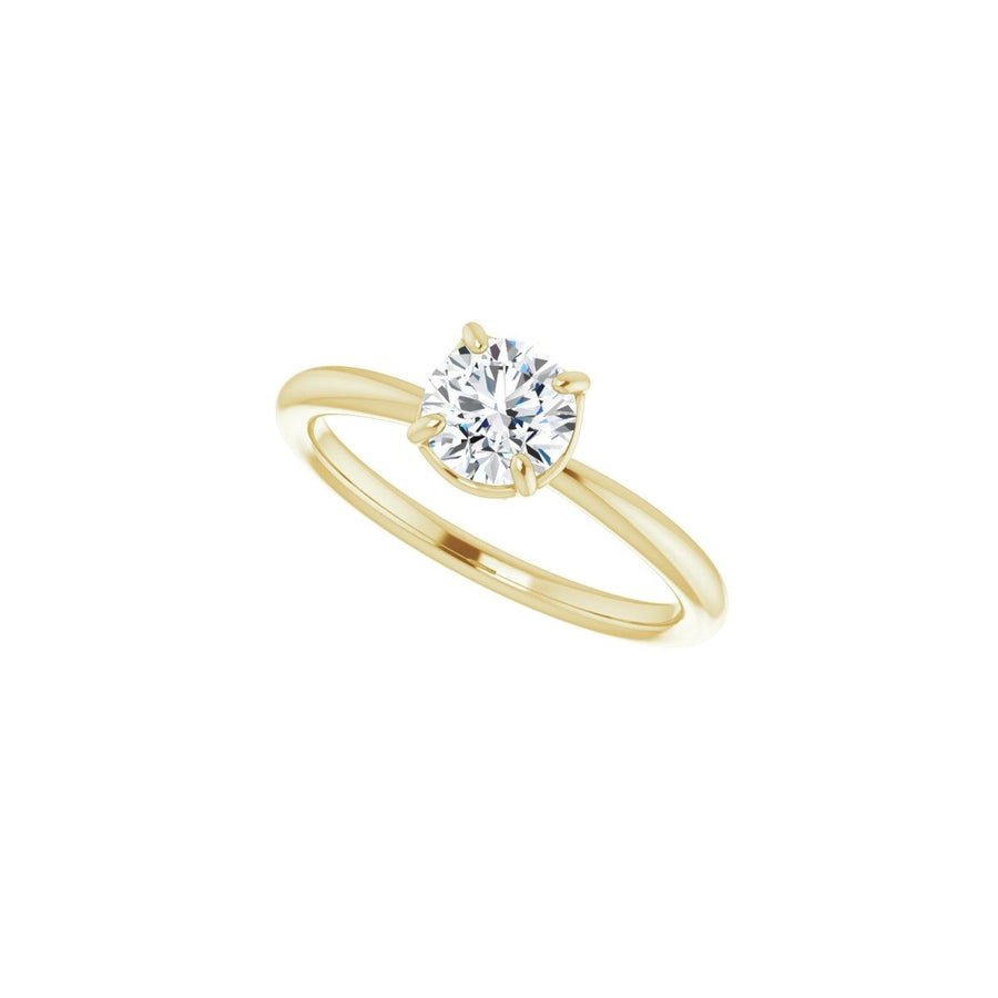 Round Hidden Halo-Style Engagement Ring Semi-Mount - gallery - Series 123289