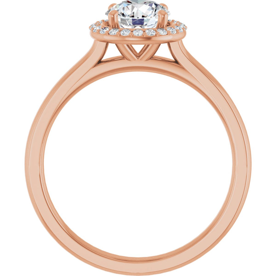 Round Halo-Style Engagement Ring Semi-Mount - gallery - Series 122060