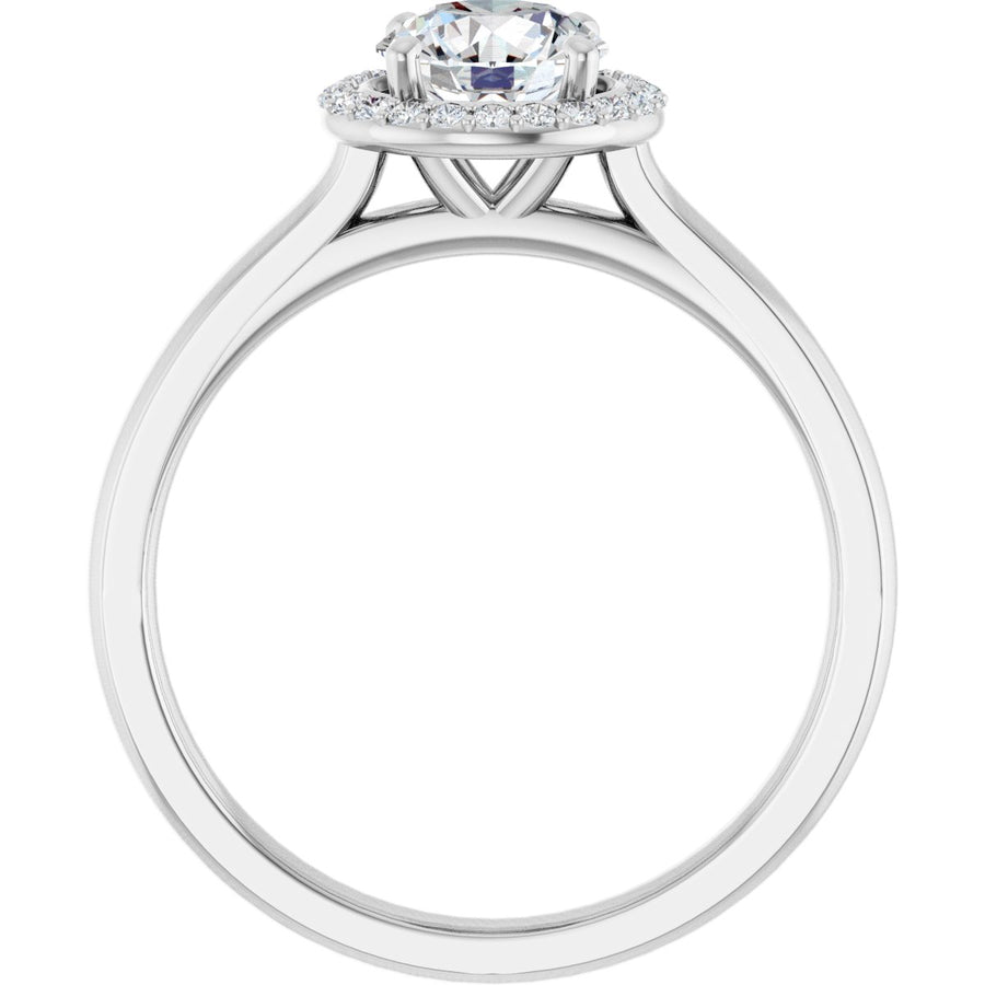 Round Halo-Style Engagement Ring Semi-Mount - gallery - Series 122060