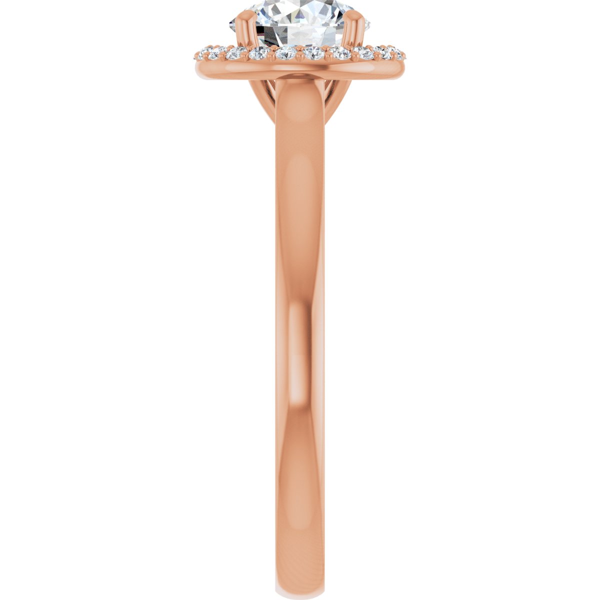 Round Halo-Style Engagement Ring Semi-Mount - gallery - Series 122060