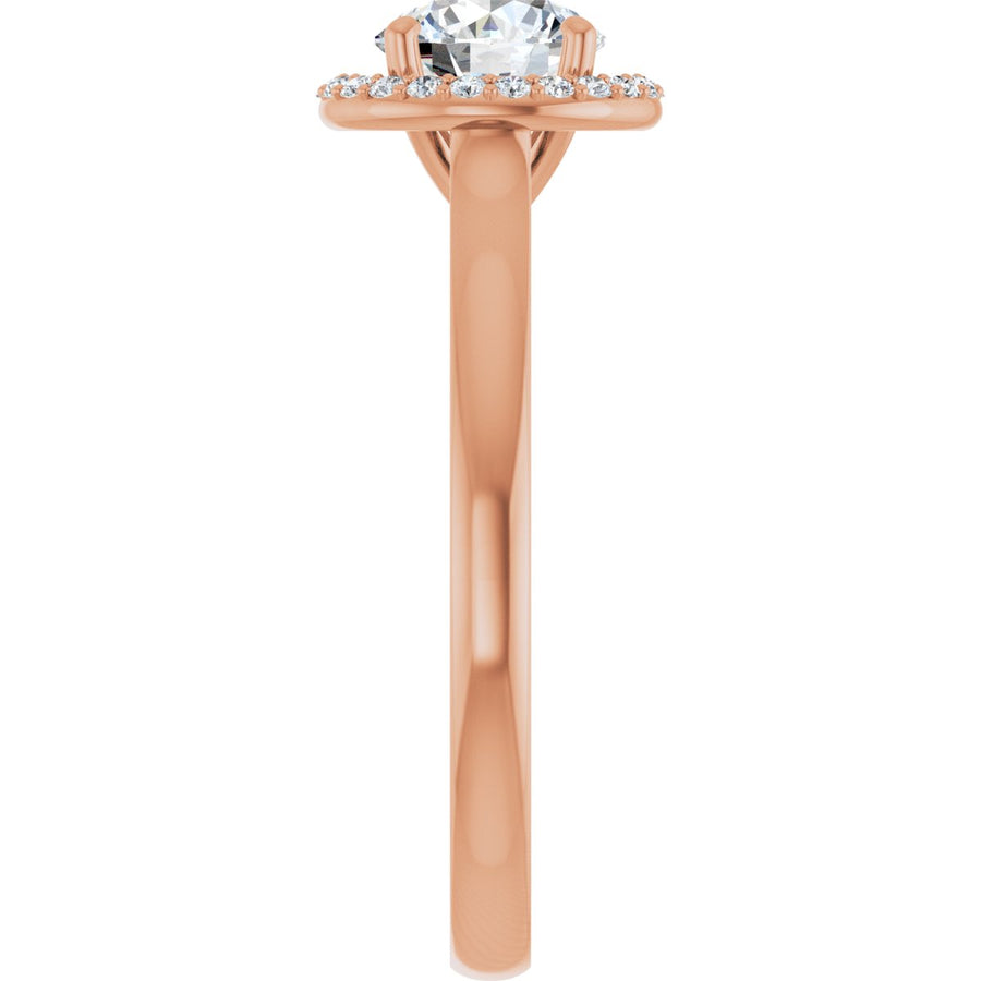 Round Halo-Style Engagement Ring Semi-Mount - gallery - Series 122060