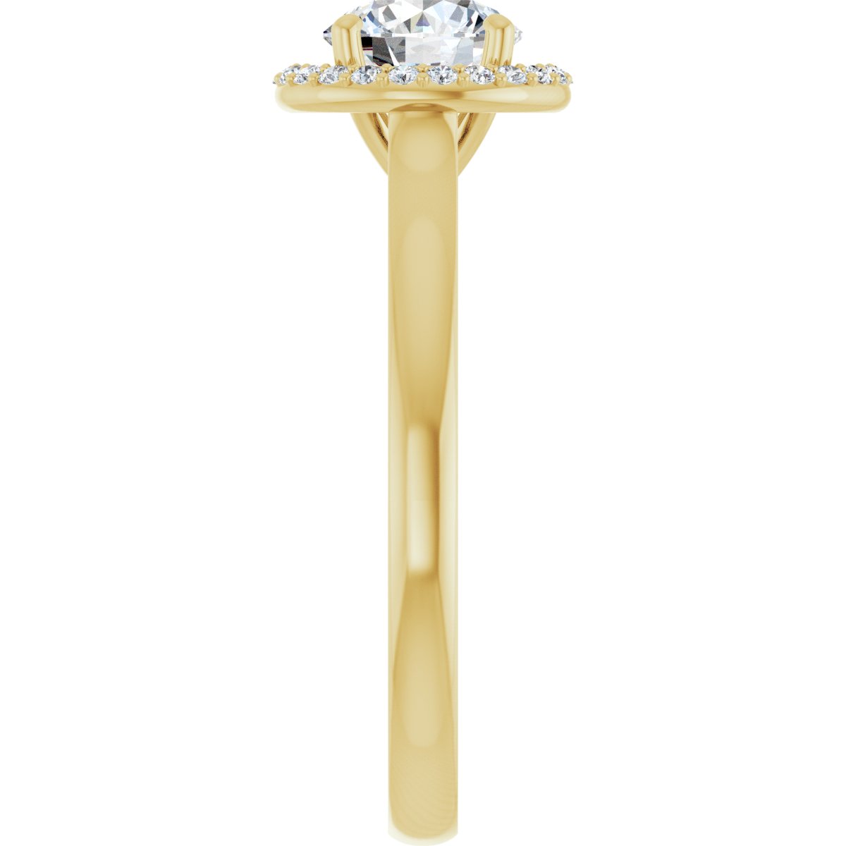 Round Halo-Style Engagement Ring Semi-Mount - gallery - Series 122060