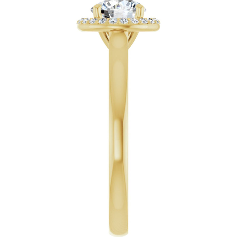 Round Halo-Style Engagement Ring Semi-Mount - gallery - Series 122060