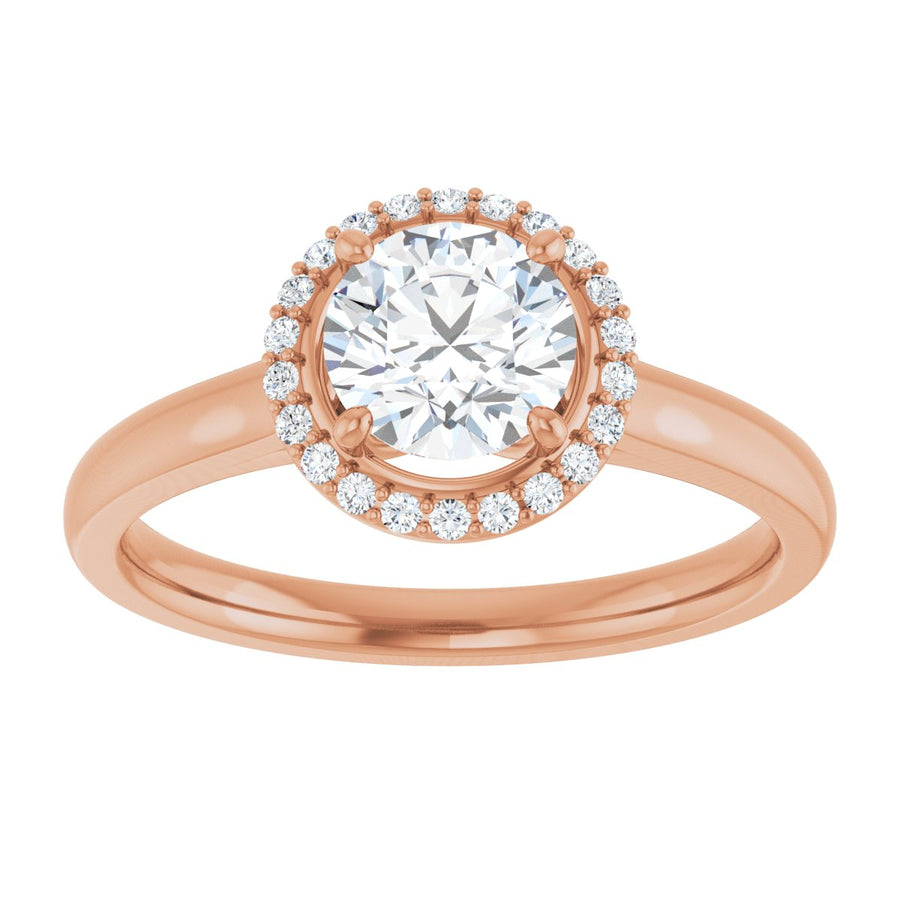 Round Halo-Style Engagement Ring Semi-Mount - gallery - Series 122060
