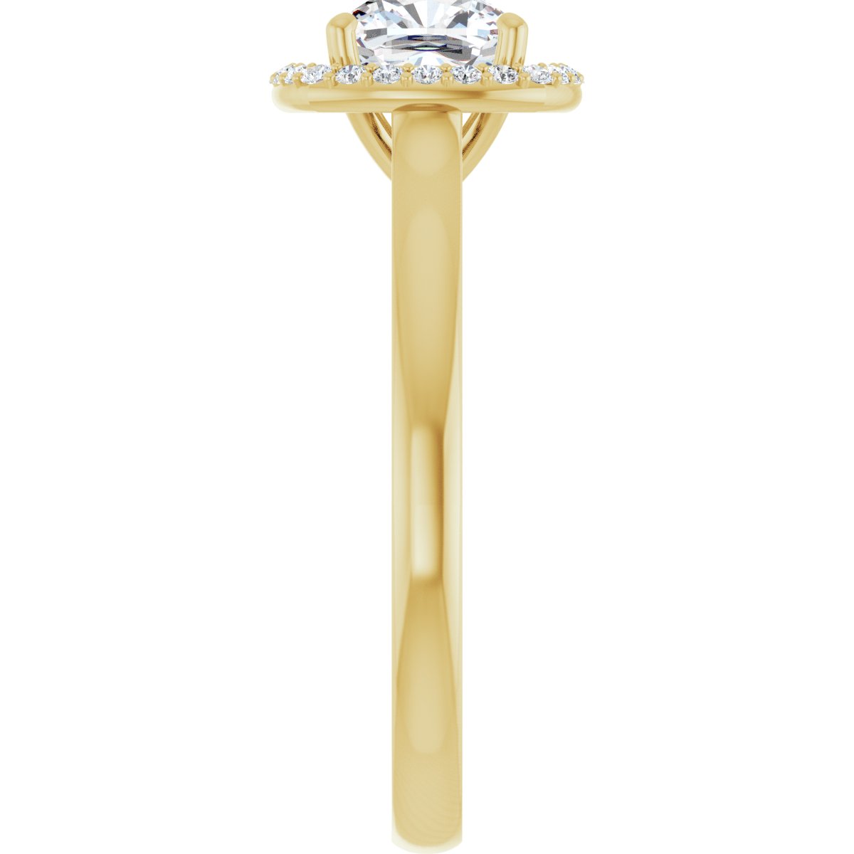 Cushion Halo-Style Engagement Ring Semi-Mount - gallery - Series 122060